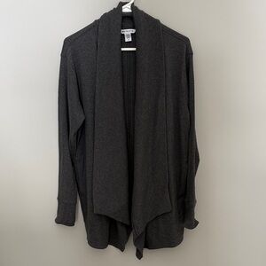 Athleta Women's Charcoal Grey Open Knit Cardigan - M - like new